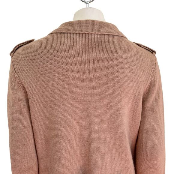NWT TALBOTS Wool Blend Notch Collar Cardigan in English Toffee SZ L - Picture 7 of 12